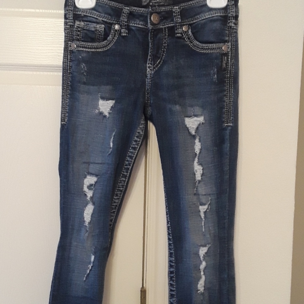 Silver jeans